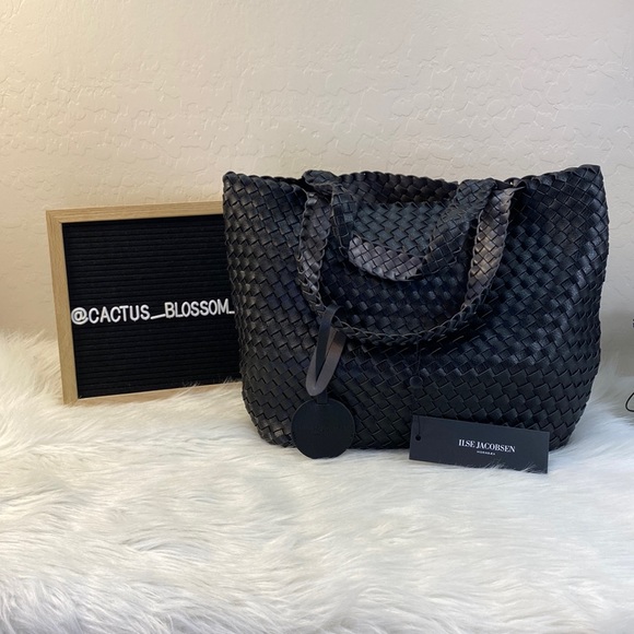 Ilse Jacobsen Bags Nwt Isle Jacobsen Hornbeck Black Woven Vegan